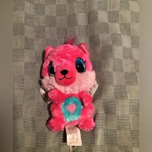 Hatchimals Cat Plush Winged Spinmaster Hot Pink ~  6 "